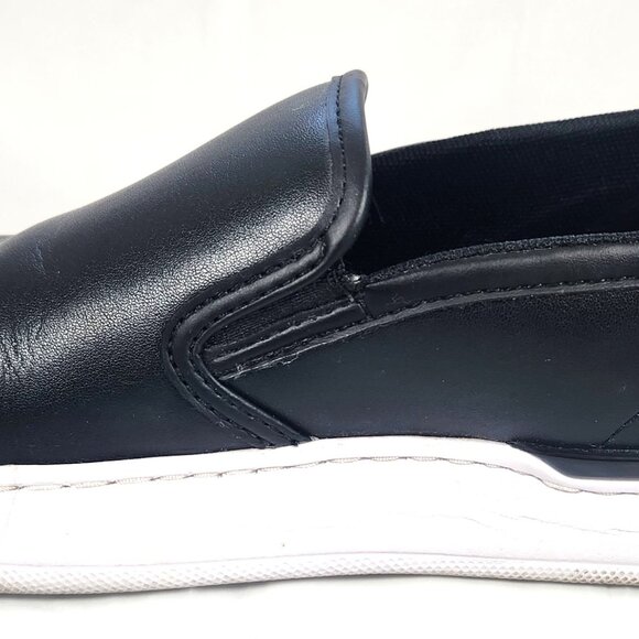 Coach Walker Slip On Women's Leather Sneakers C Logo Comfort Shoes Black Size 8B - Picture 4 of 16